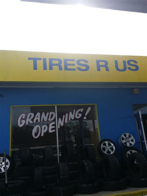 Tires r us - 3. 3.0 miles away from Tires R US. $120 off installation. With purchase of select set of 4 tires read more. in Tires, Oil Change Stations, Wheel & Rim Repair.